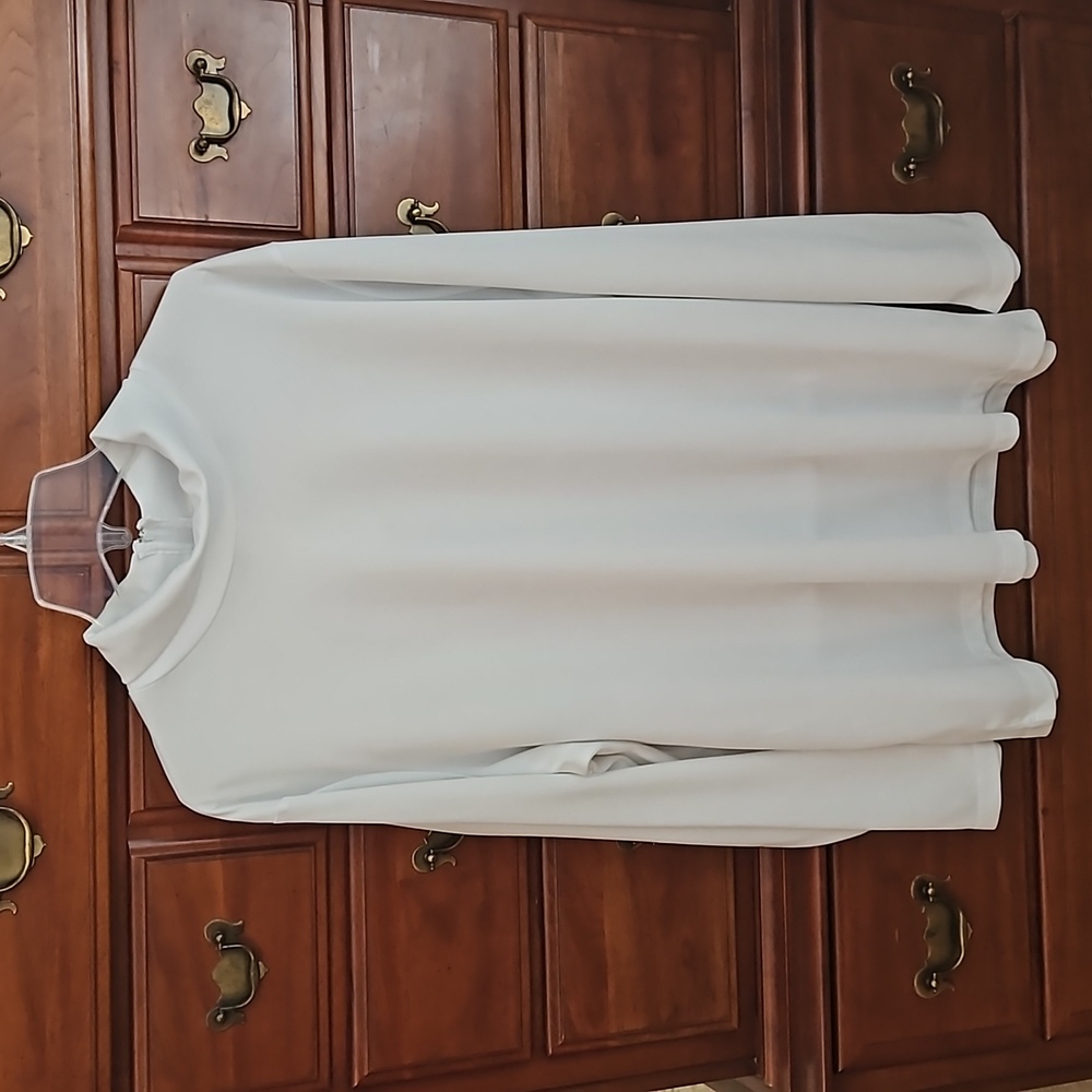 White Turtleneck Blouse